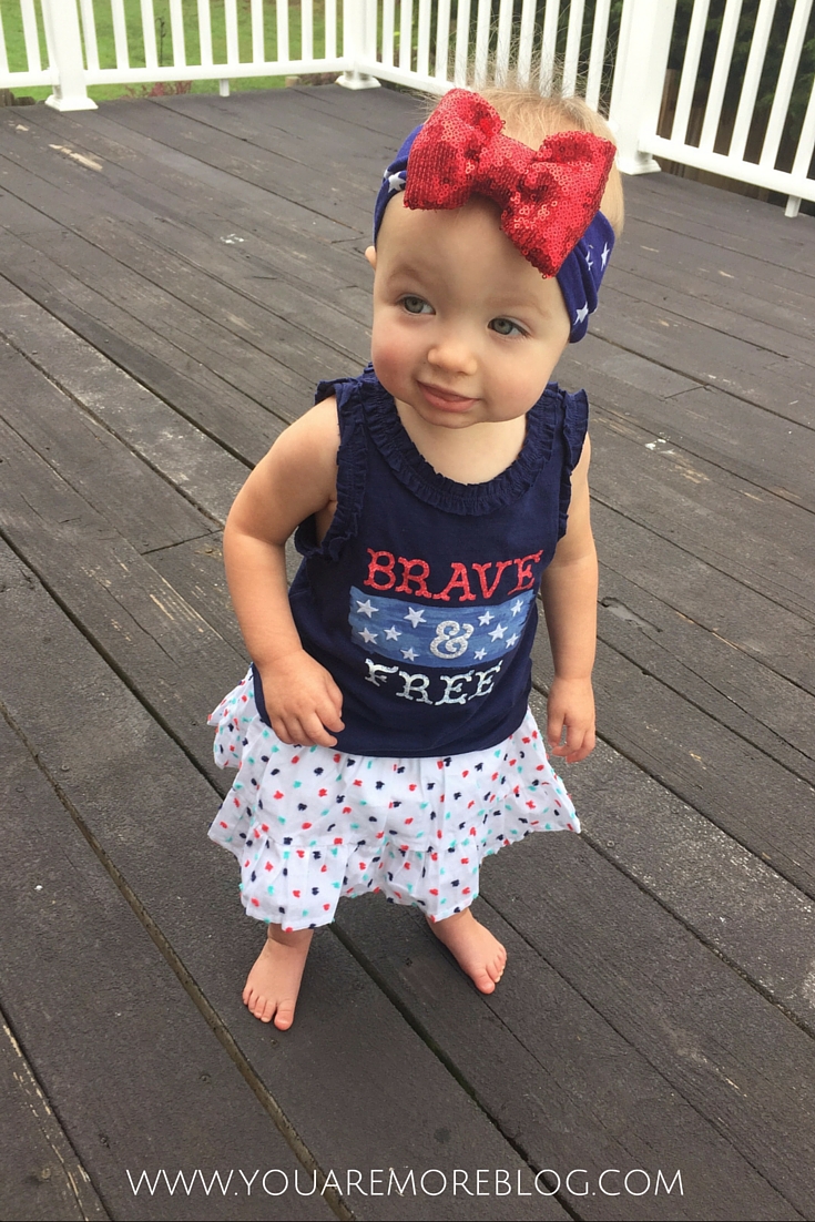 Rainy fourth of July indoor celebration.