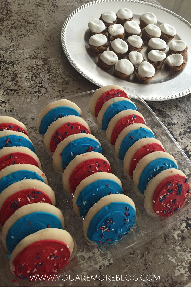 Rainy fourth of July indoor celebration.