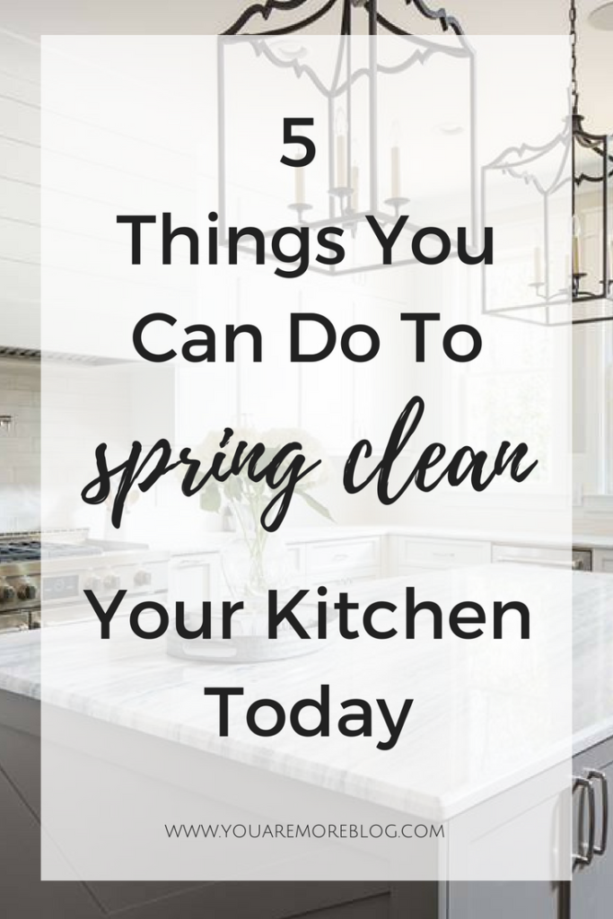 Tackle spring cleaning in your kitchen with these five tips that you can do today!