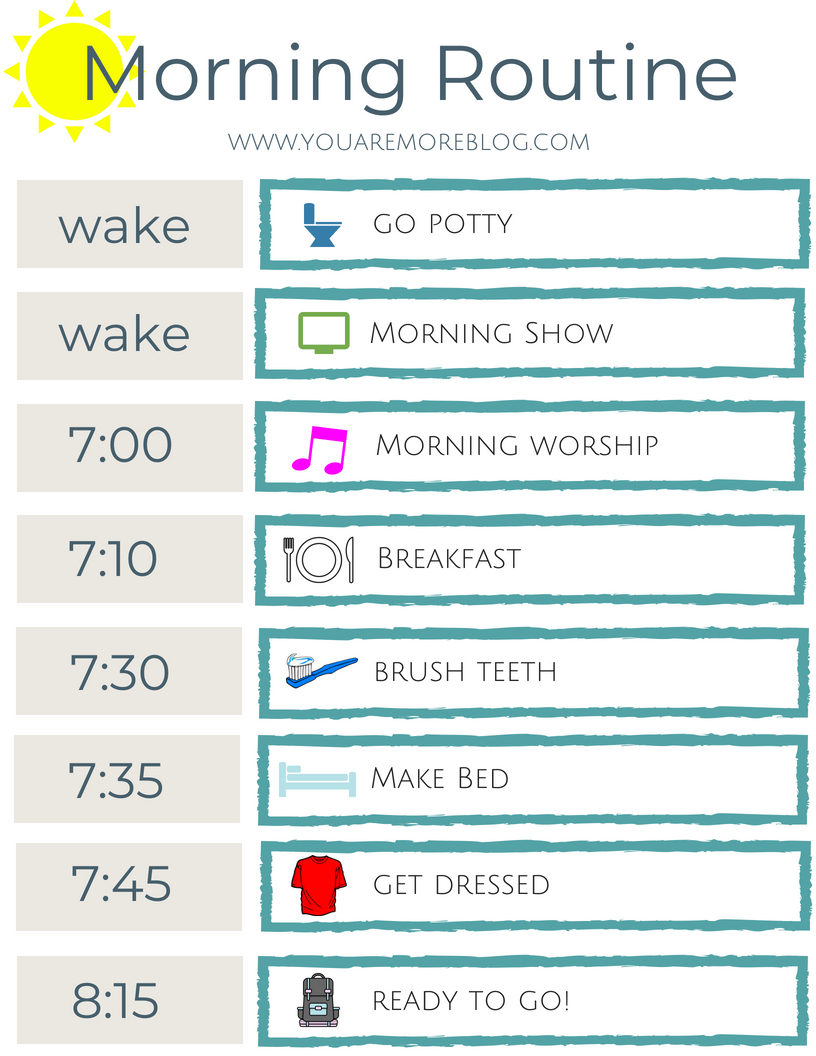 Printable Routine Chart