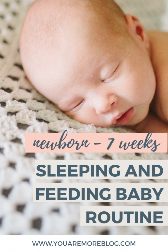 Newborn baby schedule. Newborn to seven week old baby sleep and feeding schedule using the eat, play, sleep cycle.