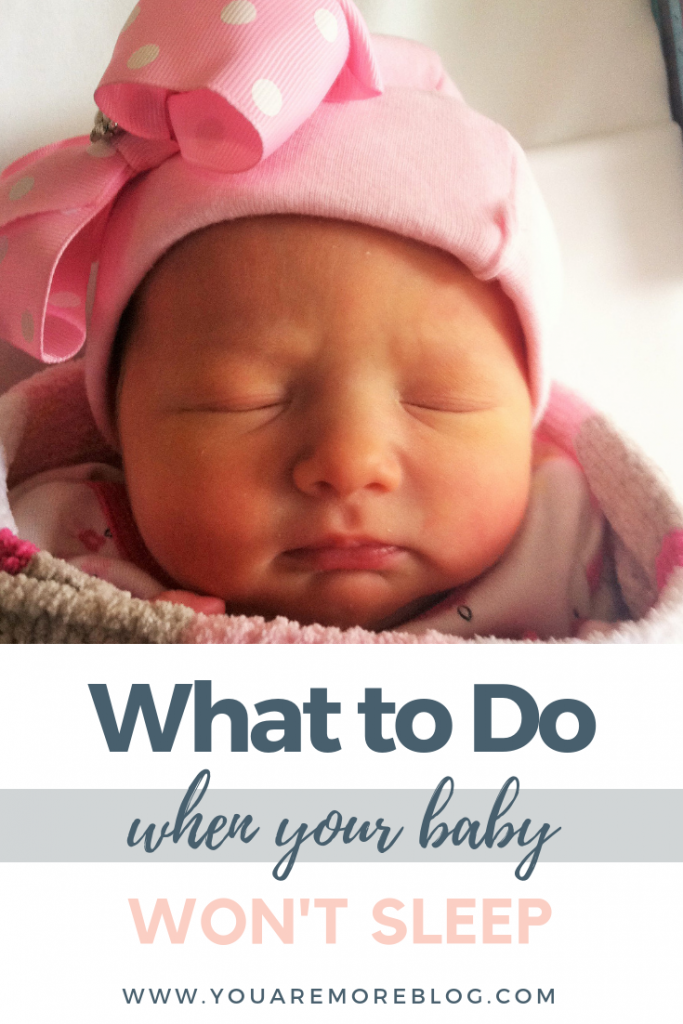 What to do when your baby won't sleep through the night. Check out these tips to help sleep train your baby.