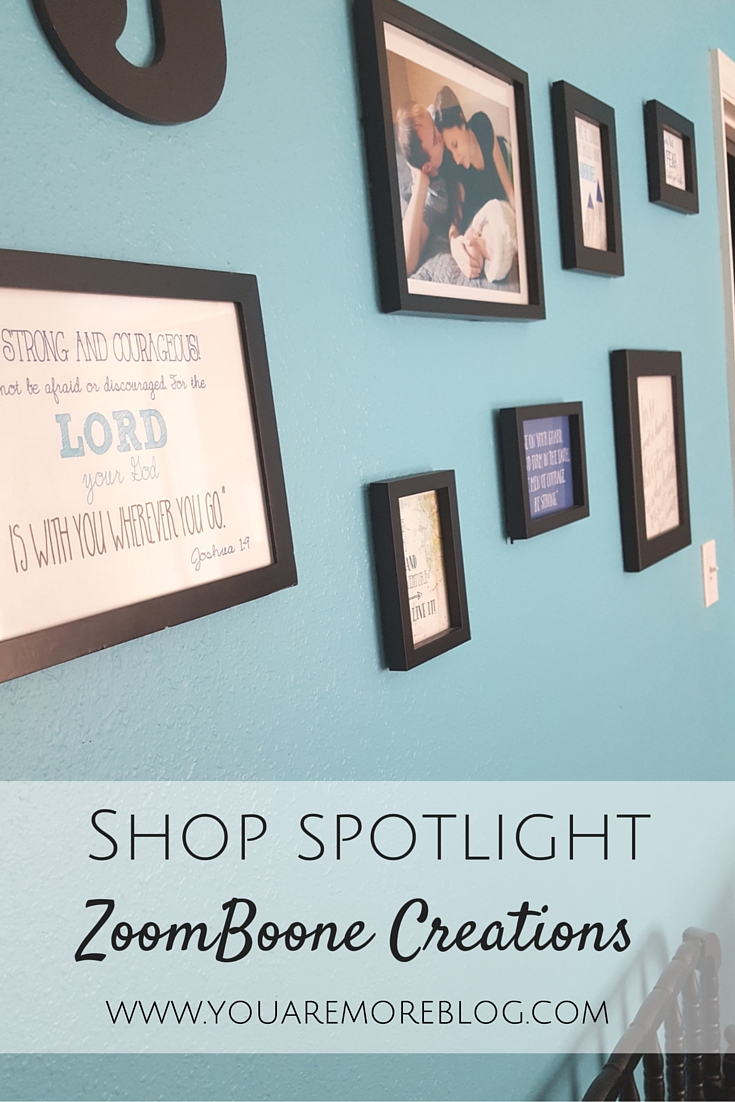 Zoomboone Creations Shop Spotlight specializing in modern nursery prints and invitations.