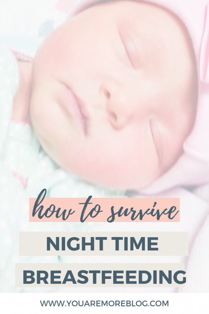 Breastfeeding at night can be exhausting. Check out my tips for nighttime for surviving night time breastfeeding with your newborn baby.