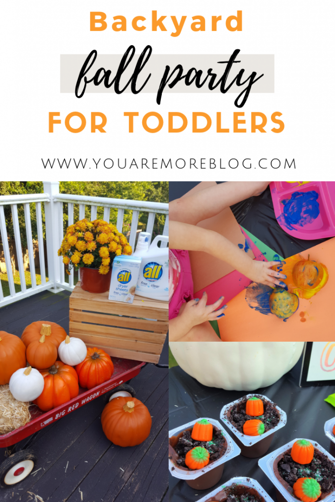 Bring the fall fun to your own backyard with a backyard toddler fall party!
