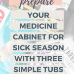 Prepare Your Medicine Cabinet for Sick Season with Three Simple Tubs