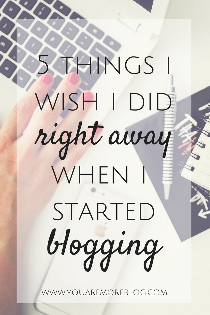 Starting a blog? Make sure you do these five things right away!