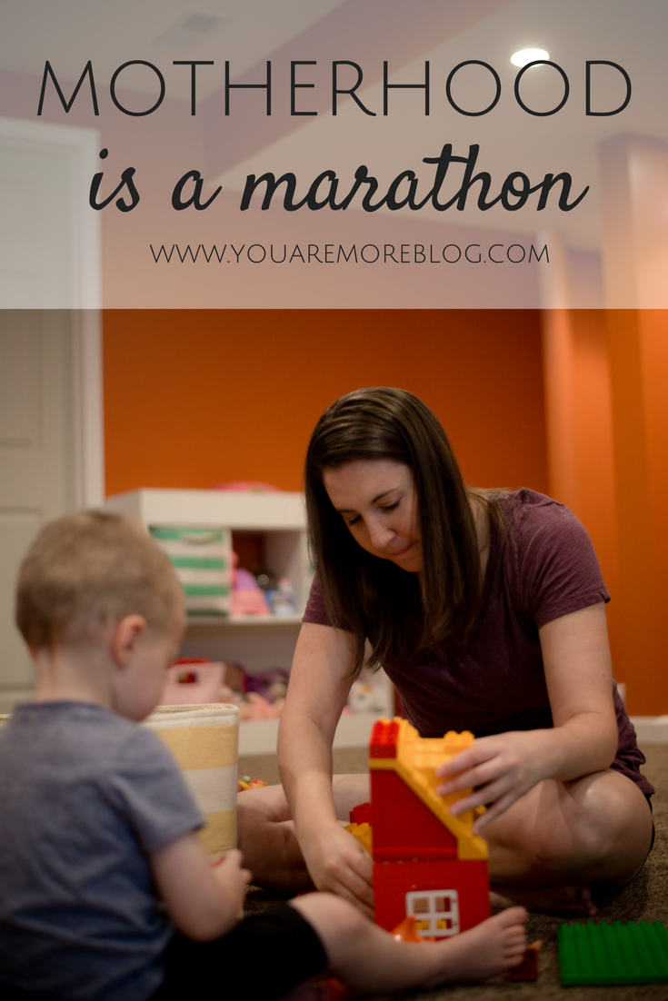 Motherhood often times feels like we are running a marathon.