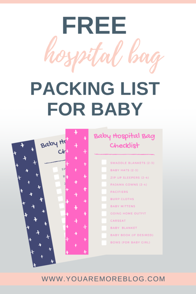 Hospital Bag Packing List For Baby - You Are More