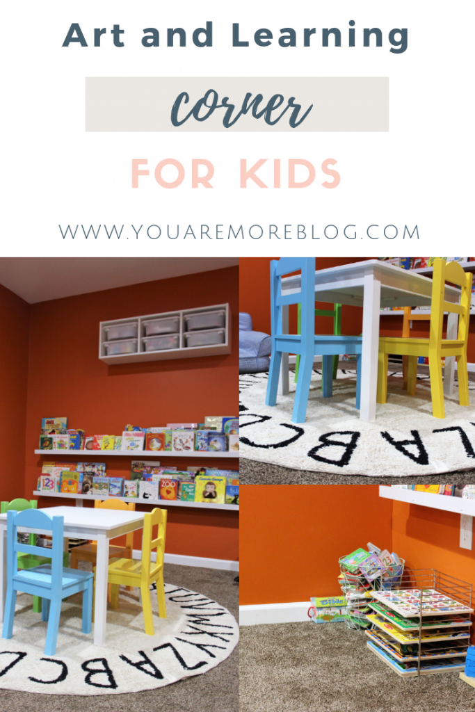 Create a space just for your kids perfect for art and learning! This is one of my kids' favorite spaces in our home!
