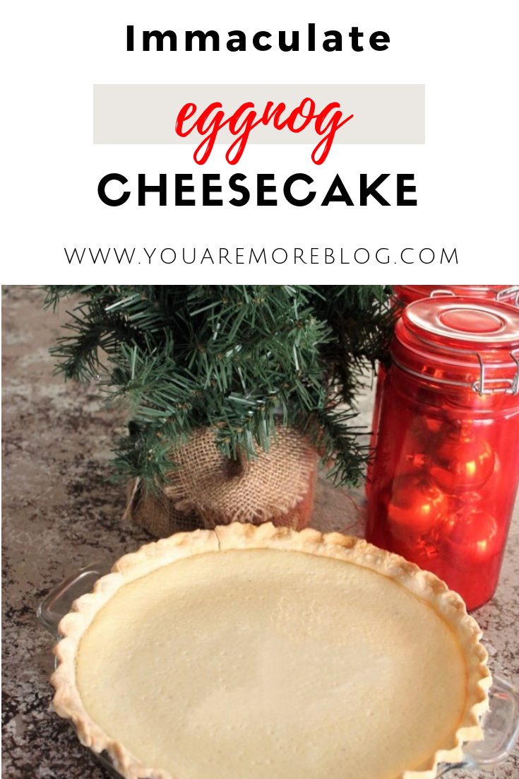 This eggnog cheesecake recipe is the perfect Holiday dessert!