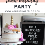 Pastel Unicorn Third Birthday Party