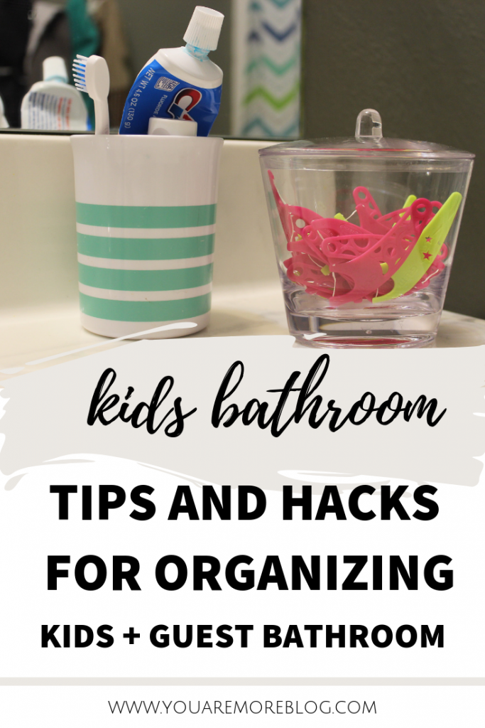 Kids bathroom organization hacks.