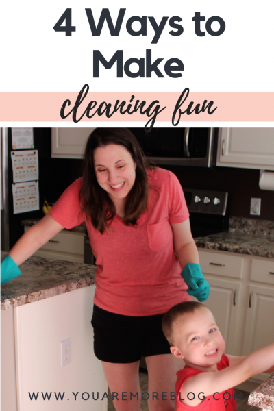 Cleaning doesn't have to be boring, turn up the music and make cleaning fun!