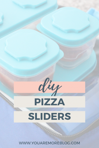 DIY pizza sliders. DIY lunchables are perfect lunches for back to school season.