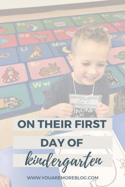 What to expect when your child starts kindergarten. A letter to my son on the first day of kindergarten.