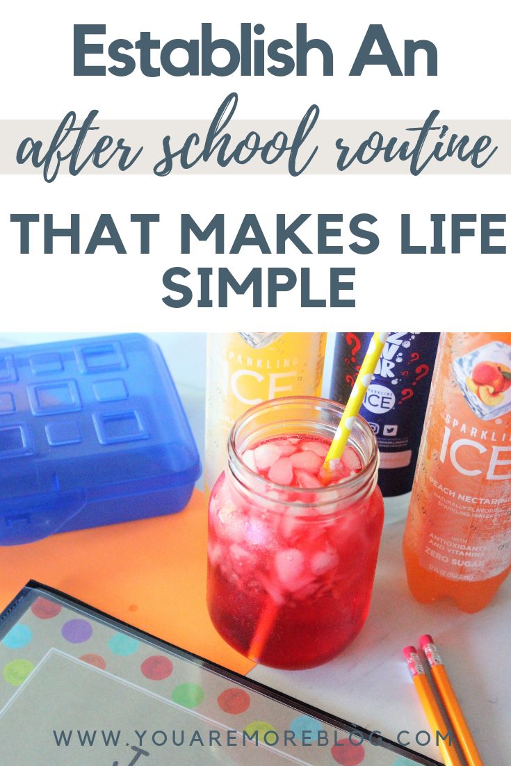 This after school routine can help with all those chaotic afternoons. Establish an after school routine to keep the stress away!
