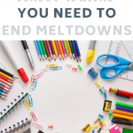 The Routine You Need to End After School Meltdowns