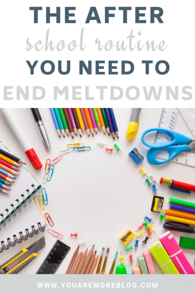 After school can be a hard time for kids. This routine can help end the after school meltdowns for good.