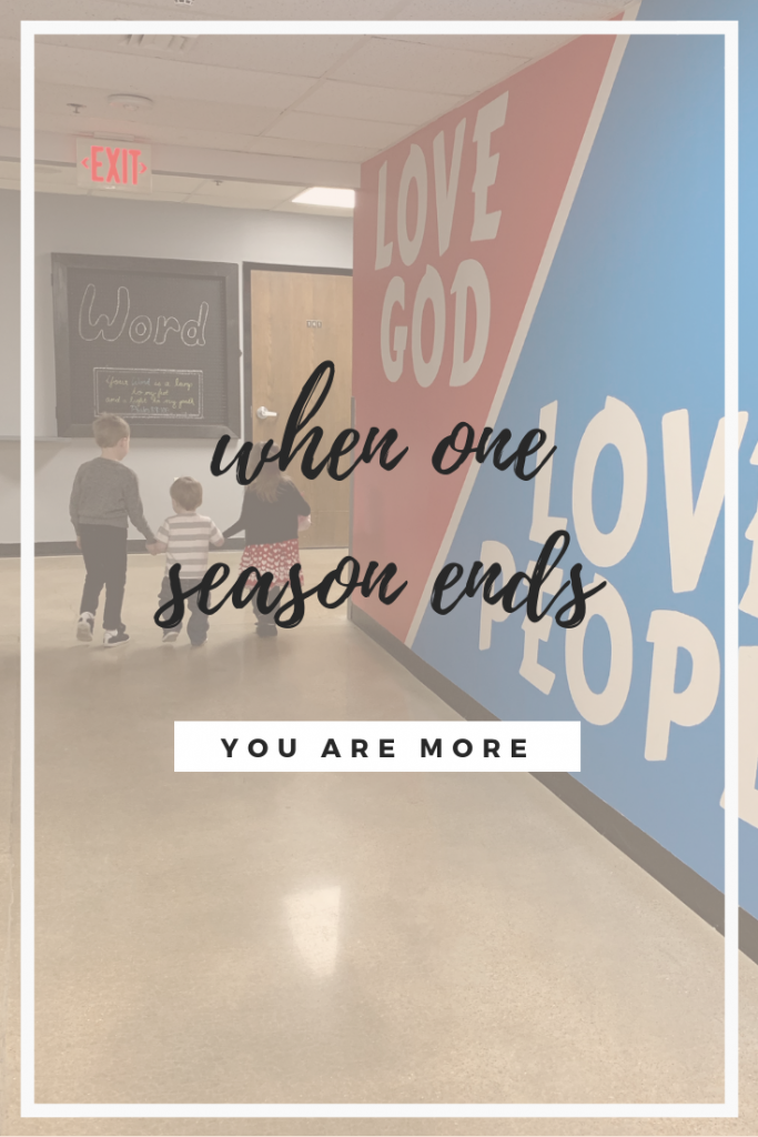 Seasons always change, so does life. When it's time for our season to end and move into something new, it's finding our purpose that gets us through.