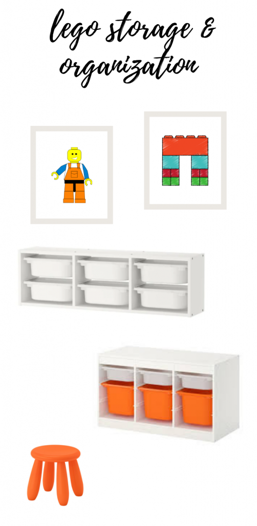 Lego Storage + Play Area Inspiration.