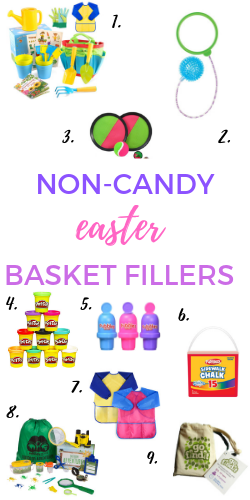 Take a creative approach to your Easter Basket this year with a non-candy Easter Basket idea.