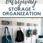 Simple Entryway Storage + Organization