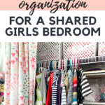 Shared Small Closet Organization for Girl’s Room